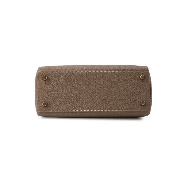 エルメス ハンドバッグ ケリー25 内縫い エトゥープ/ゴールド金具 トゴ G刻印 HERMES Kelly ２wayショルダー