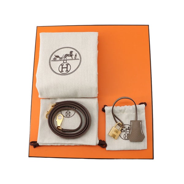 エルメス ハンドバッグ ケリー25 内縫い エトゥープ/ゴールド金具 トゴ G刻印 HERMES Kelly ２wayショルダー