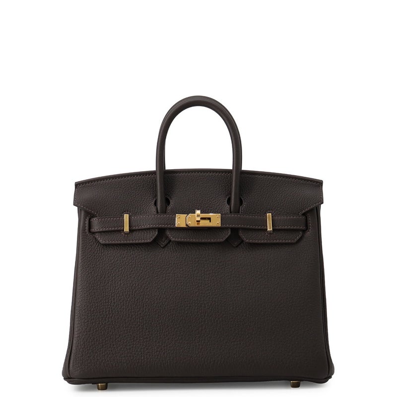 エルメス バーキン25 ベブラン/ゴールド金具 トゴ G刻印 HERMES Birkin ハンドバッグ バイブルン