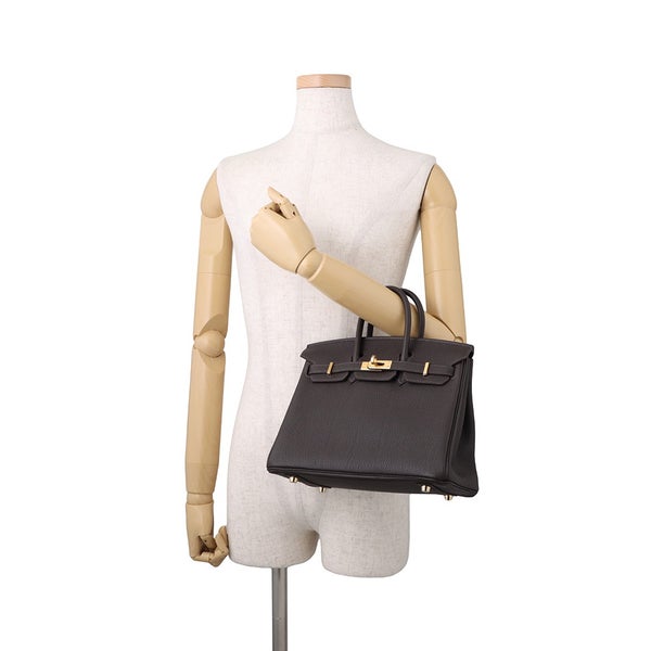 エルメス バーキン25 ベブラン/ゴールド金具 トゴ G刻印 HERMES Birkin ハンドバッグ バイブルン