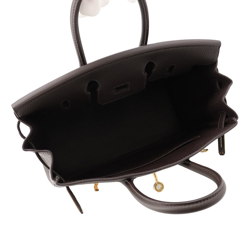 エルメス バーキン25 ベブラン/ゴールド金具 トゴ G刻印 HERMES Birkin ハンドバッグ バイブルン