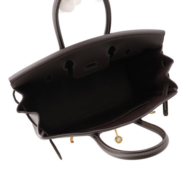エルメス バーキン25 ベブラン/ゴールド金具 トゴ G刻印 HERMES Birkin ハンドバッグ バイブルン