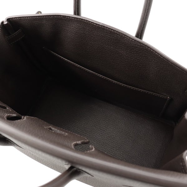 エルメス バーキン25 ベブラン/ゴールド金具 トゴ G刻印 HERMES Birkin ハンドバッグ バイブルン