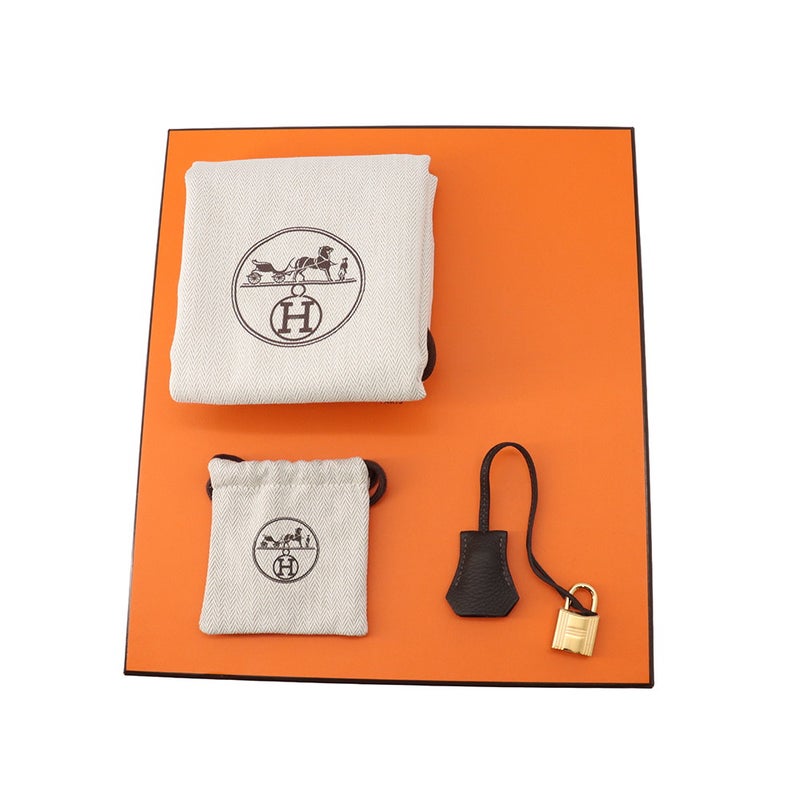 エルメス バーキン25 ベブラン/ゴールド金具 トゴ G刻印 HERMES Birkin ハンドバッグ バイブルン