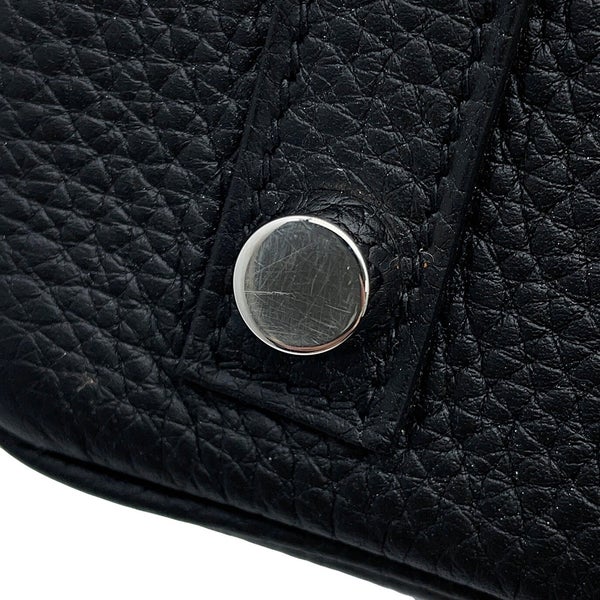 エルメス バーキン25 ブラック/シルバー金具 トゴ Y刻印 HERMES Birkin ハンドバッグ 黒