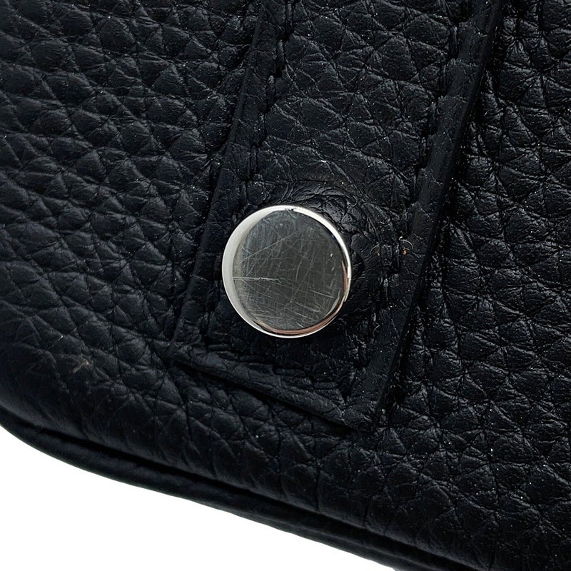 エルメス バーキン25 ブラック/シルバー金具 トゴ Y刻印 HERMES Birkin ハンドバッグ 黒