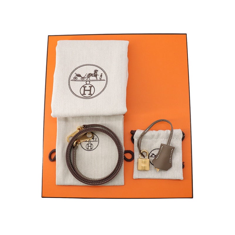 エルメス ハンドバッグ ケリー25 外縫い エトゥープ/ゴールド金具 エプソン G刻印 HERMES Kelly 2wayバッグ