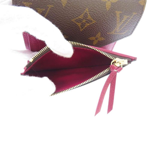 ルイヴィトン 財布 モノグラム ポルトフォイユ・ヴィクトリーヌ M41938 LOUIS VUITTON フューシャ ヴィトン 三つ折り