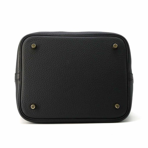 エルメス ハンドバッグ ピコタンロックMM ブラック/ゴールド金具 トリヨンクレマンス K刻印 黒