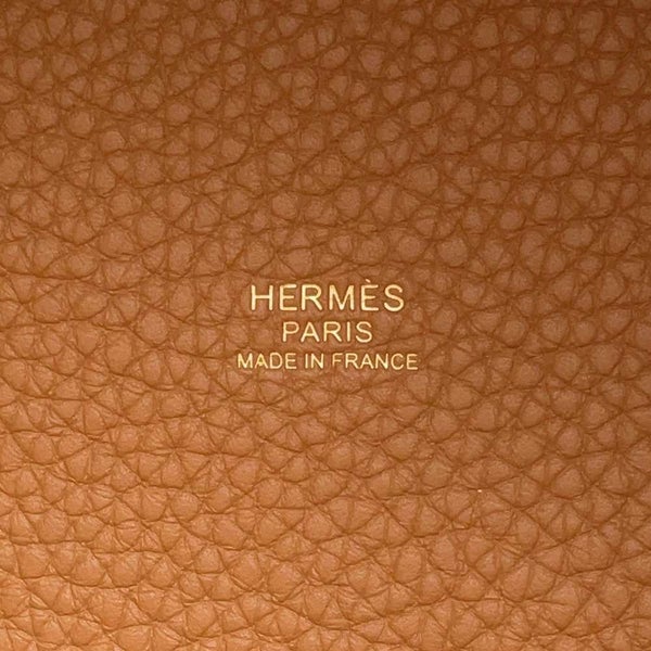 エルメス ハンドバッグ ピコタンロックMM ゴールド/ゴールド金具 トリヨンクレマンス W刻印 HERMES トートバッグ