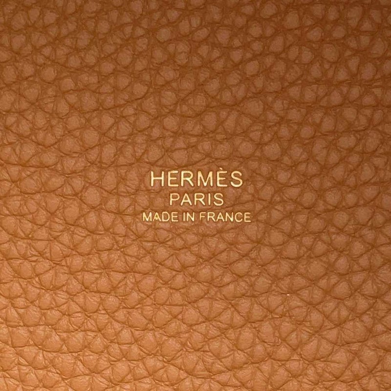 エルメス ハンドバッグ ピコタンロックMM ゴールド/ゴールド金具 トリヨンクレマンス W刻印 HERMES トートバッグ