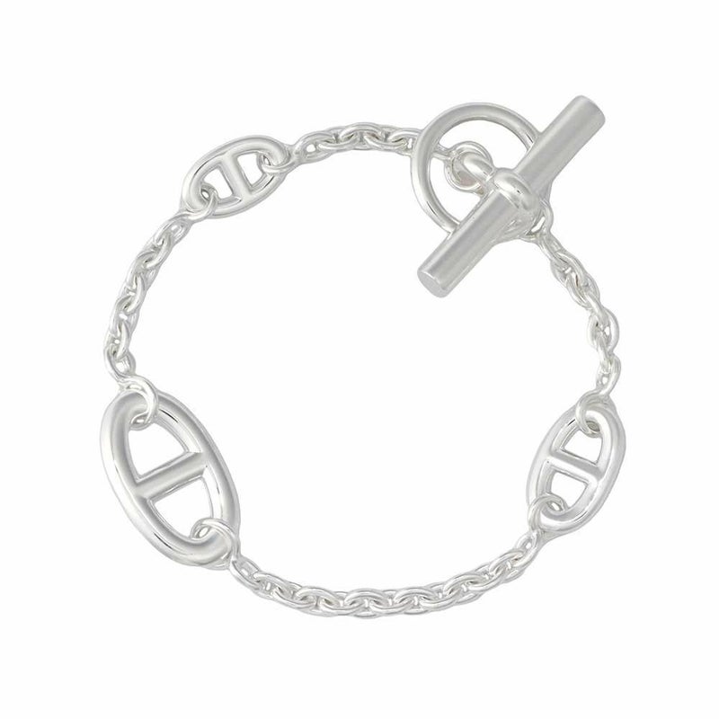 エルメス ブレスレット シェーヌダンクル ファランドール SV925シルバー サイズLG HERMES ジュエリー