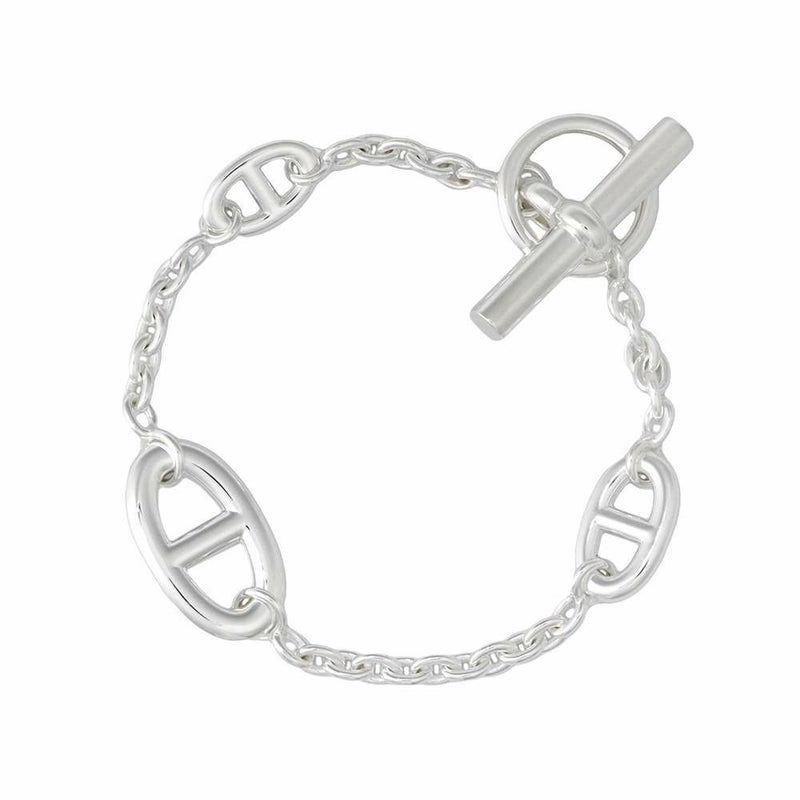 エルメス ブレスレット シェーヌダンクル ファランドール SV925シルバー サイズLG HERMES ジュエリー