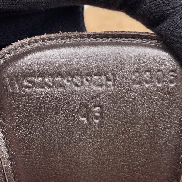 エルメス アンクルブーツ ハイク ショートブーツ スエードカーフレザー メンズサイズ43 HERMES 靴