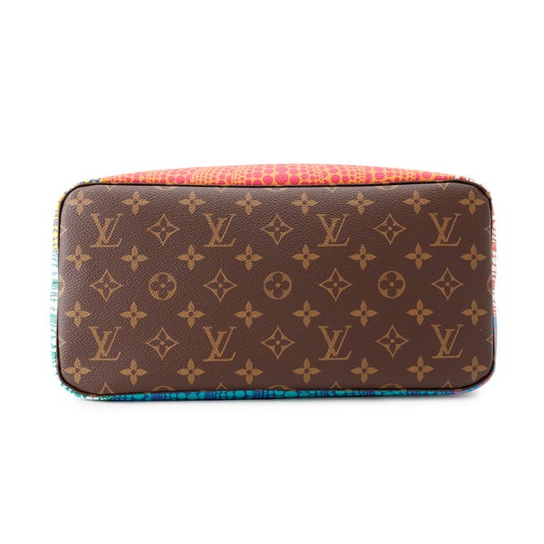 ルイヴィトン トートバッグ モノグラム・パンプキン LV×YK ネヴァーフル MM ポーチ付き M46468 草間彌生 コラボ