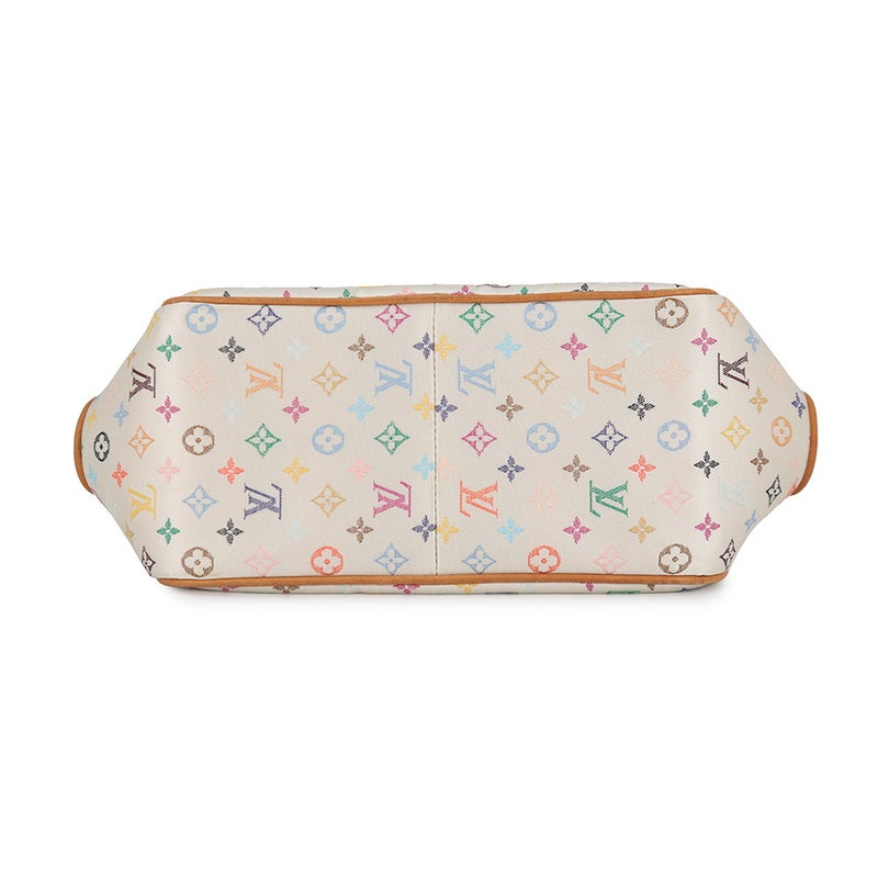 ルイヴィトン ハンドバッグ モノグラム・マルチカラーサテン アベリア M92936 LOUIS VUITTON ヴィトン バッグ 白 ホワイト