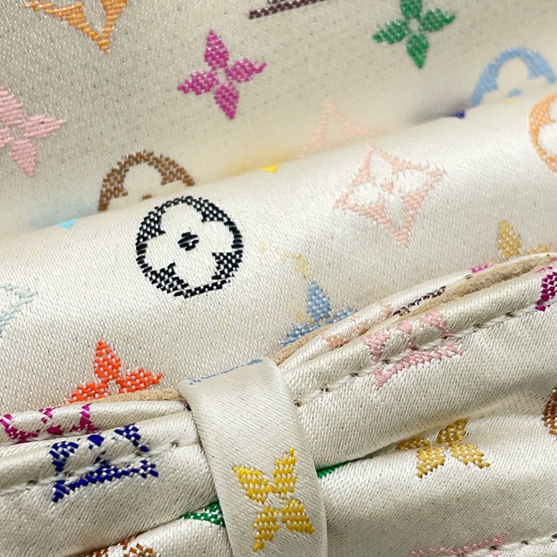 ルイヴィトン ハンドバッグ モノグラム・マルチカラーサテン アベリア M92936 LOUIS VUITTON ヴィトン バッグ 白 ホワイト
