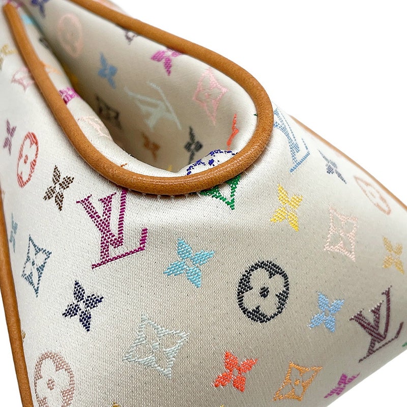 ルイヴィトン ハンドバッグ モノグラム・マルチカラーサテン アベリア M92936 LOUIS VUITTON ヴィトン バッグ 白 ホワイト