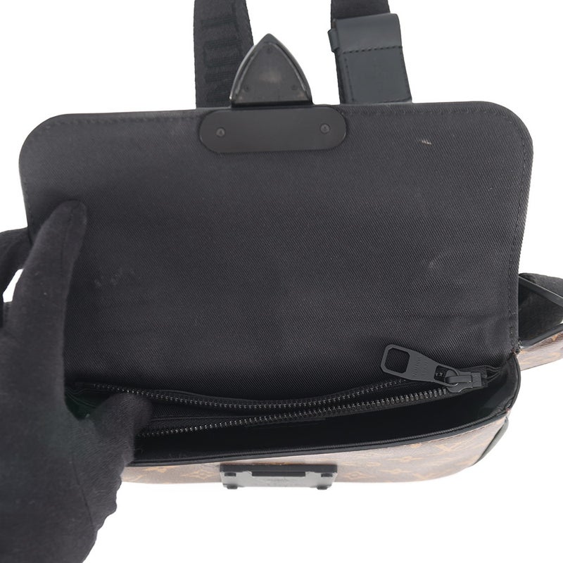 ルイヴィトン ボディバッグ モノグラム・マカサー Sロック・スリングバッグ M45807 LOUIS VUITTON ヴィトン