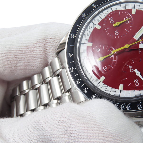 オメガ スピードマスター レーシング ミハエル シューマッハ 3510.61.00 OMEGA 腕時計 レッド文字盤