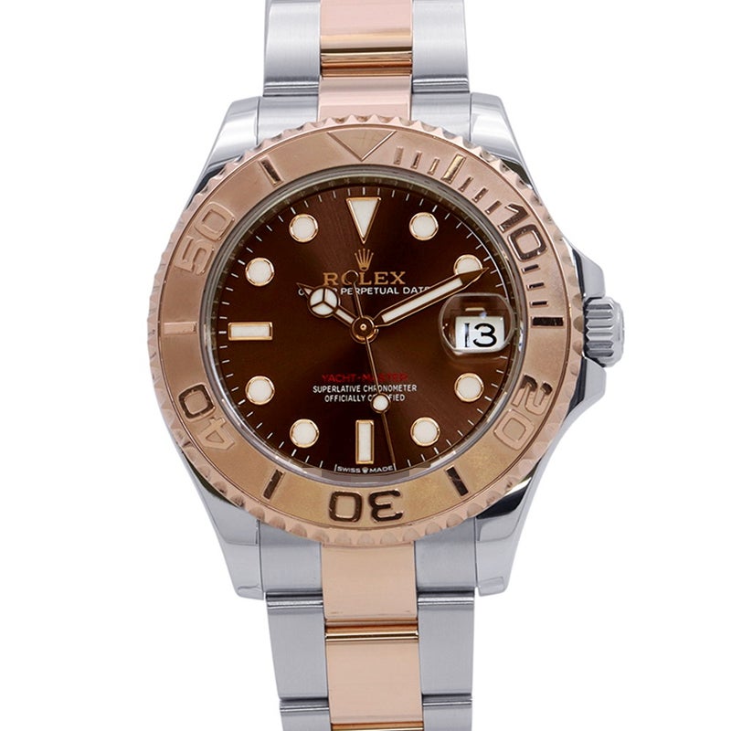 ロレックス ヨットマスター37 SS/K18PGピンクゴールド 268621 ROLEX 腕時計 チョコレート文字盤