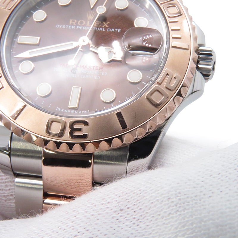 ロレックス ヨットマスター37 SS/K18PGピンクゴールド 268621 ROLEX 腕時計 チョコレート文字盤