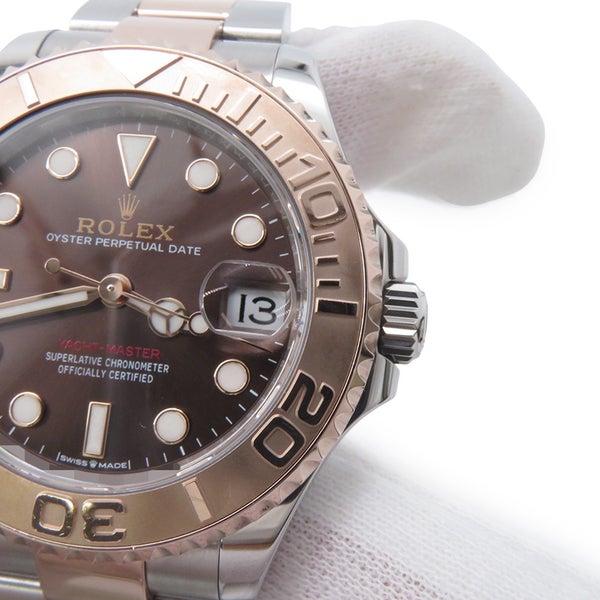 ロレックス ヨットマスター37 SS/K18PGピンクゴールド 268621 ROLEX 腕時計 チョコレート文字盤