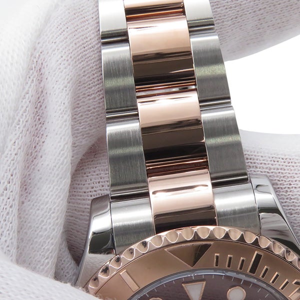 ロレックス ヨットマスター37 SS/K18PGピンクゴールド 268621 ROLEX 腕時計 チョコレート文字盤
