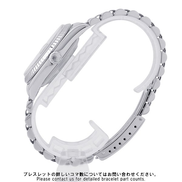 ロレックス デイトジャスト36 ランダムシリアル ルーレット SS/K18ホワイトゴールド 16234G  ROLEX 黒文字盤 10Pダイヤ