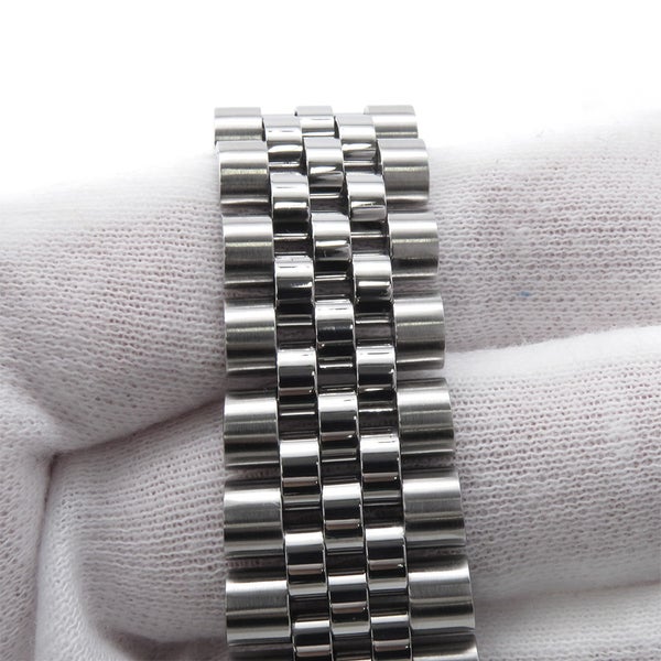 ロレックス デイトジャスト36 ランダムシリアル ルーレット SS/K18ホワイトゴールド 16234G  ROLEX 黒文字盤 10Pダイヤ