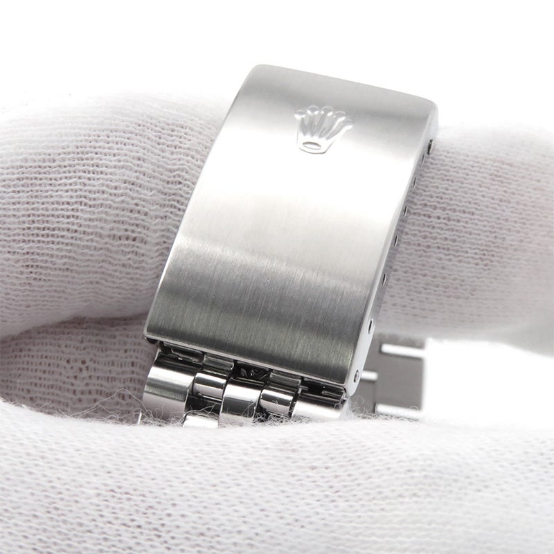 ロレックス デイトジャスト36 ランダムシリアル ルーレット SS/K18ホワイトゴールド 16234G  ROLEX 黒文字盤 10Pダイヤ