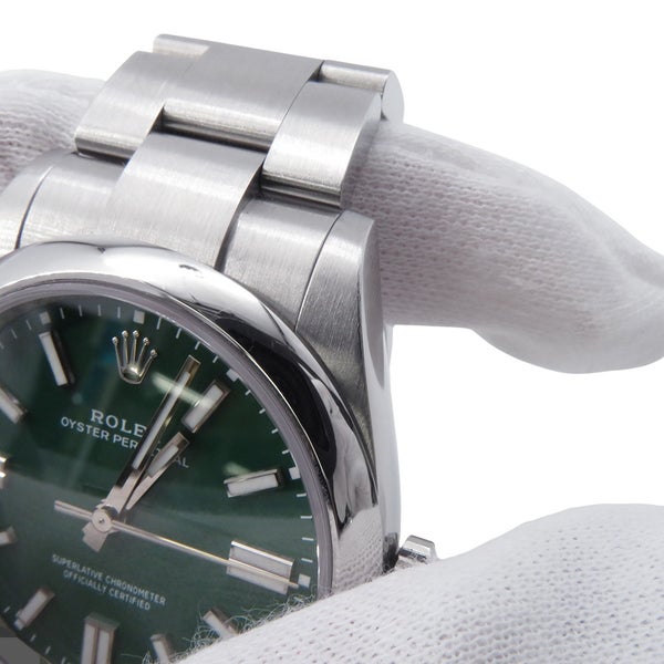 ロレックス オイスターパーペチュアル 41 ランダムシリアル ルーレット 134300 ROLEX 腕時計 グリーン文字盤
