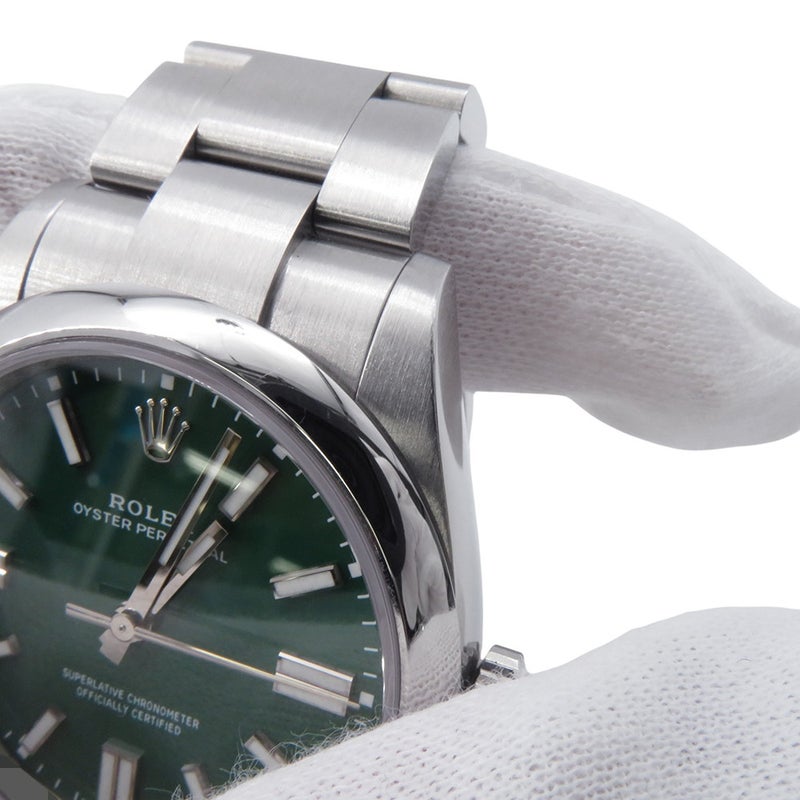 ロレックス オイスターパーペチュアル 41 ランダムシリアル ルーレット 134300 ROLEX 腕時計 グリーン文字盤
