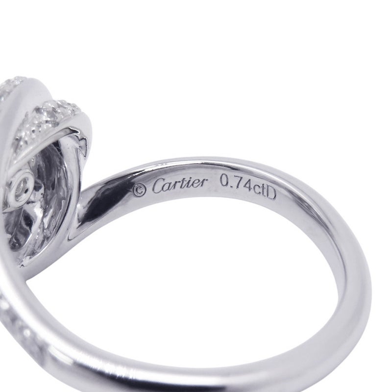 カルティエ リング トリニティ ルバン ソリテール ダイヤモンド 中石0.74ct Pt950プラチナ サイズ50 N4250400 Cartier 指輪