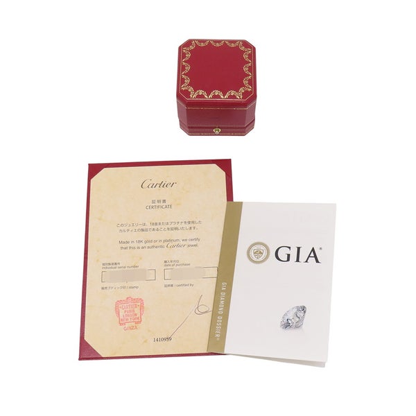 カルティエ リング トリニティ ルバン ソリテール ダイヤモンド 中石0.74ct Pt950プラチナ サイズ50 N4250400 Cartier 指輪