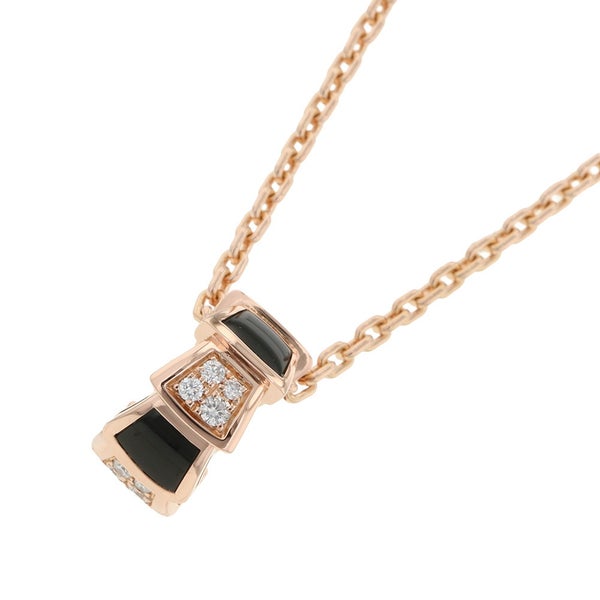 ブルガリ ネックレス セルペンティ ヴァイパー オニキス/ダイヤモンド K18PGピンクゴールド 356554 BVLGARI ペンダント