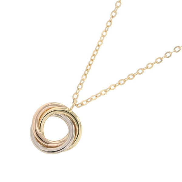 カルティエ ネックレス トリニティ ペンダント ダイヤモンド 42P  計0.11ct K18YG/K18PG/K18WG B7224808 Cartier