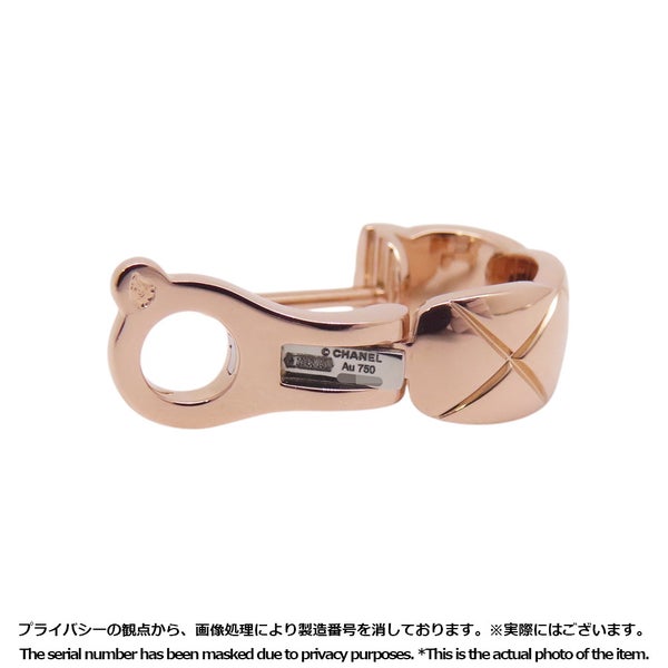 シャネル ピアス ココ クラッシュ コレクション イヤリング ダイヤモンド 32P 計約0.19ct K18PGピンクゴールド J11755 CHANEL