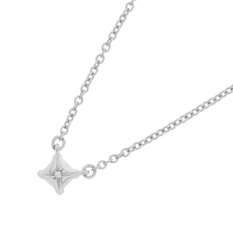 ティファニー ネックレス ソリティア スクエア ダイヤモンド 1P 約0.12ct Pt950プラチナ Tiffany&Co. ペンダント