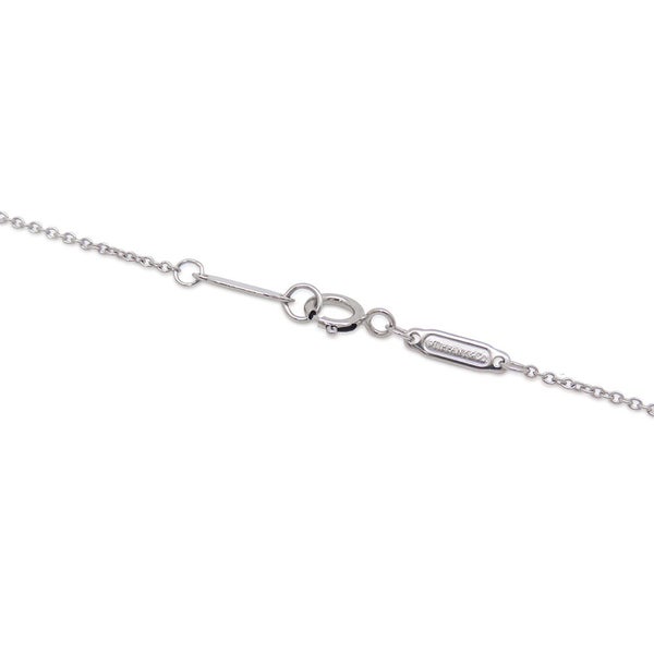 ティファニー ネックレス ソリティア スクエア ダイヤモンド 1P 約0.12ct Pt950プラチナ Tiffany&Co. ペンダント