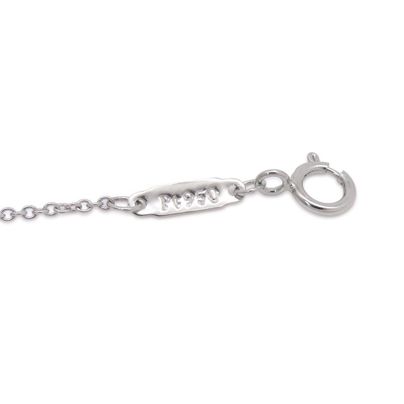 ティファニー ネックレス ソリティア スクエア ダイヤモンド 1P 約0.12ct Pt950プラチナ Tiffany&Co. ペンダント