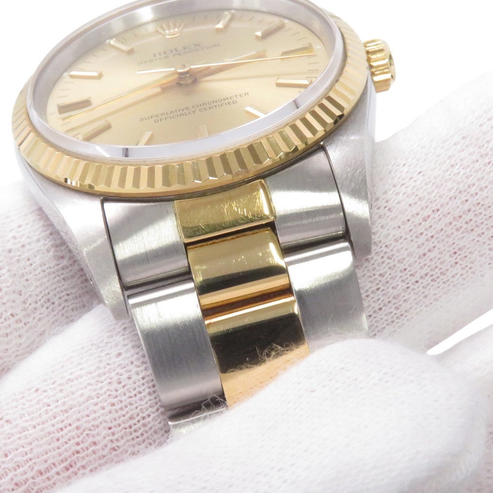ロレックス オイスターパーペチュアル SS/K18YG X番 14233 ROLEX