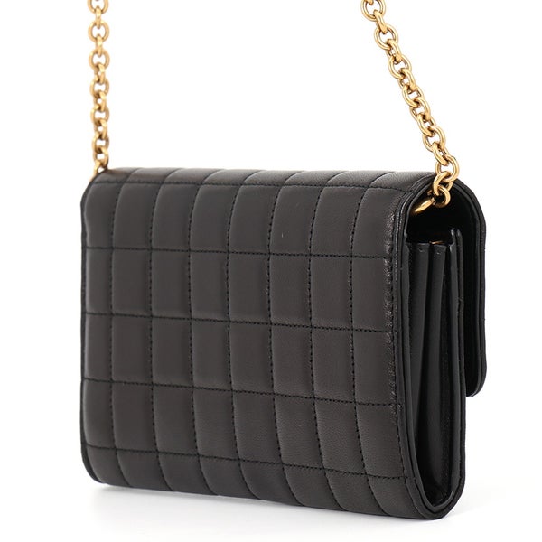 サンローランパリ チェーンウォレット LE MAILLON WALLET ラムスキン 738109 SAINT LAURENT PARIS 財布 黒