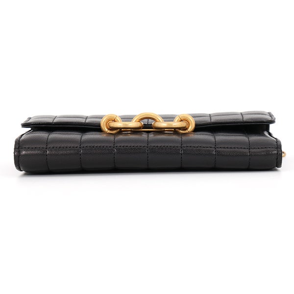 サンローランパリ チェーンウォレット LE MAILLON WALLET ラムスキン 738109 SAINT LAURENT PARIS 財布 黒