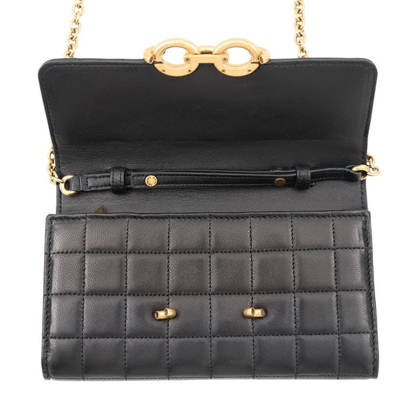サンローランパリ チェーンウォレット LE MAILLON WALLET ラムスキン 738109 SAINT LAURENT PARIS 財布 黒