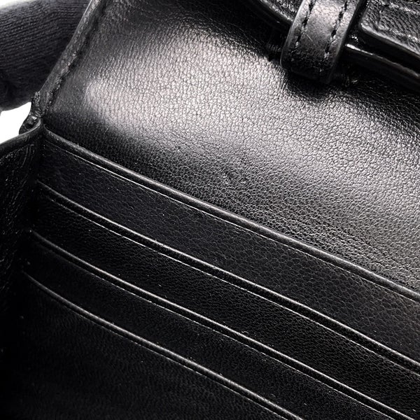 サンローランパリ チェーンウォレット LE MAILLON WALLET ラムスキン 738109 SAINT LAURENT PARIS 財布 黒