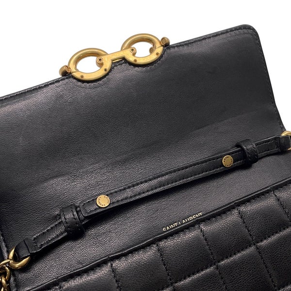 サンローランパリ チェーンウォレット LE MAILLON WALLET ラムスキン 738109 SAINT LAURENT PARIS 財布 黒