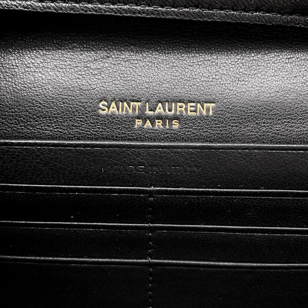 サンローランパリ チェーンウォレット LE MAILLON WALLET ラムスキン 738109 SAINT LAURENT PARIS 財布 黒