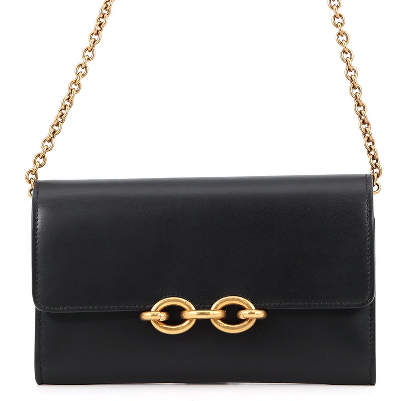サンローランパリ チェーンショルダーウォレット ル・マイヨン カーフスキン 696608 SAINT LAURENT PARIS 財布 黒