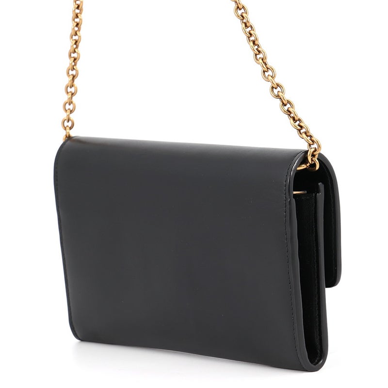 サンローランパリ チェーンショルダーウォレット ル・マイヨン カーフスキン 696608 SAINT LAURENT PARIS 財布 黒